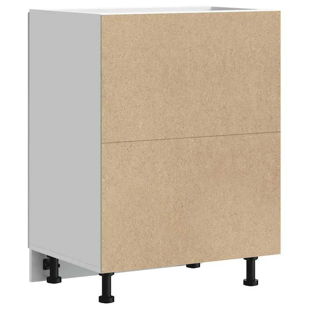 White Kitchen Sink Base Cabinet for Organized Storage
