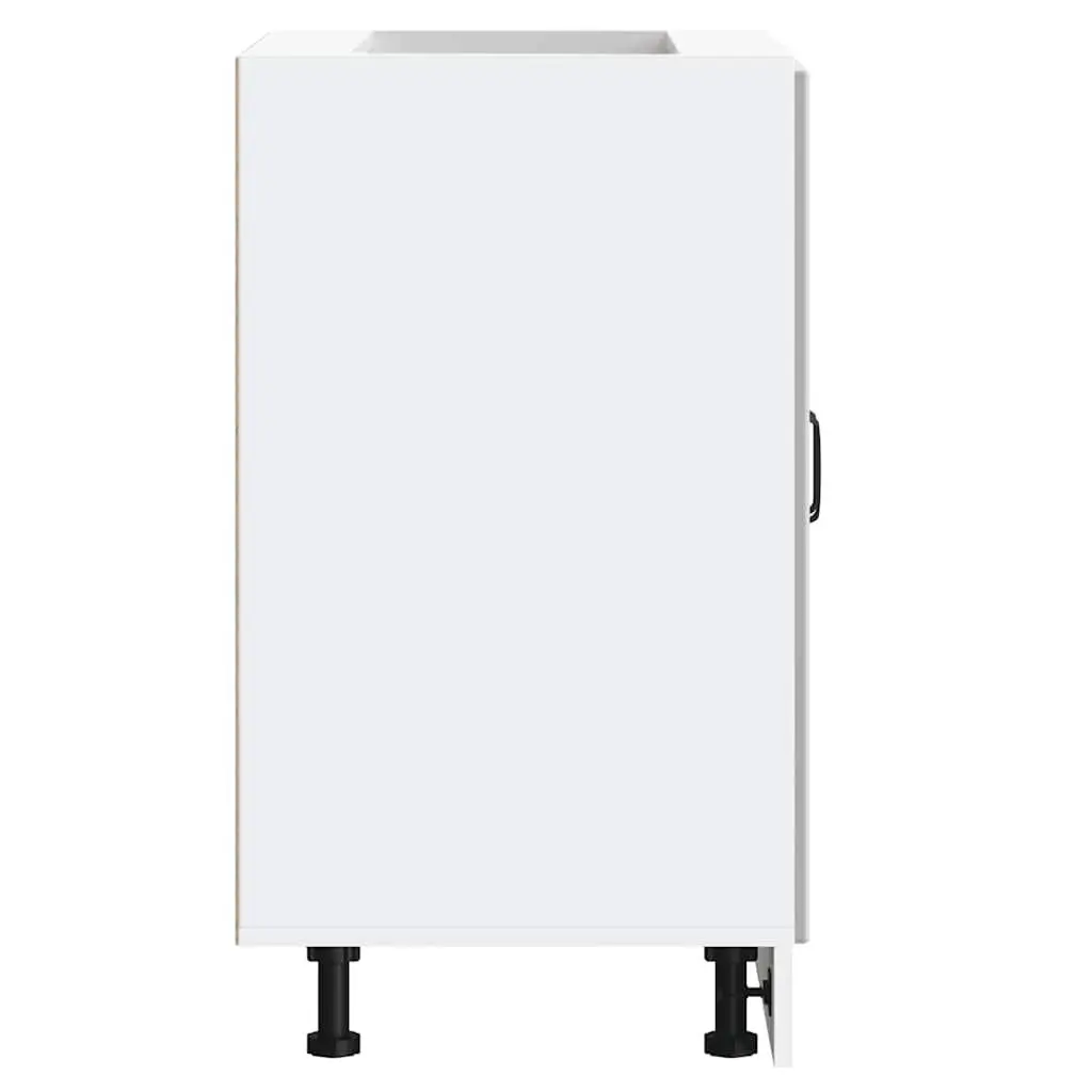 White Kitchen Sink Base Cabinet for Organized Storage
