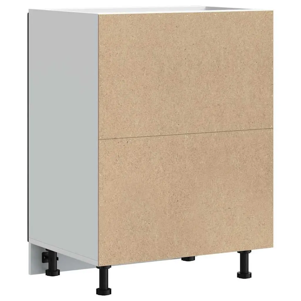 Black Engineered Wood Sink Base Cabinet for Kitchen Storage