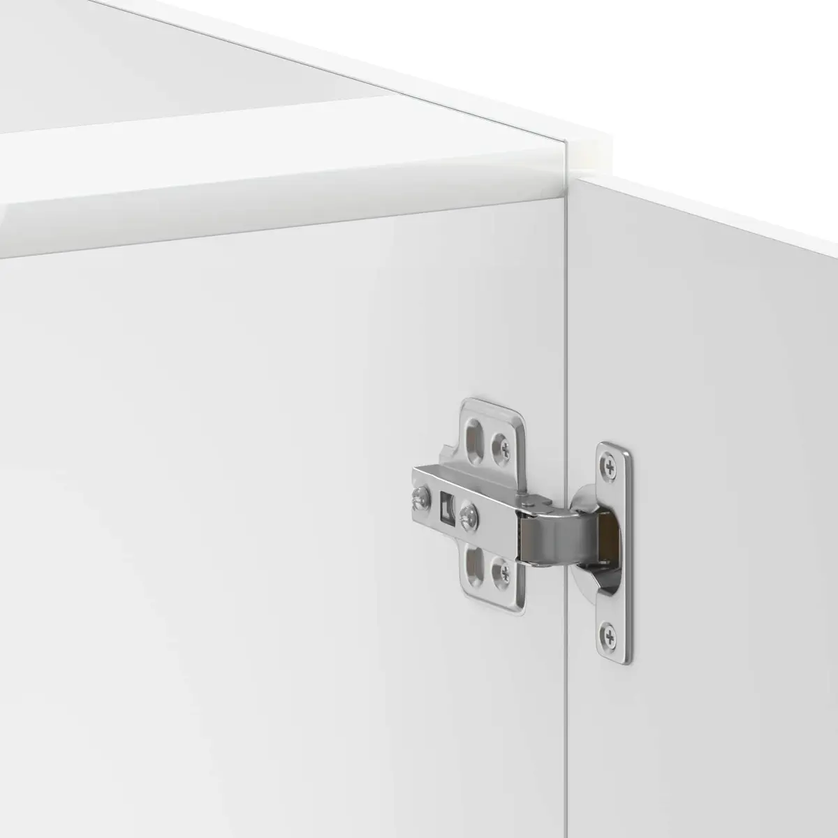 High Gloss White Engineered Wood Sink Base Cabinet