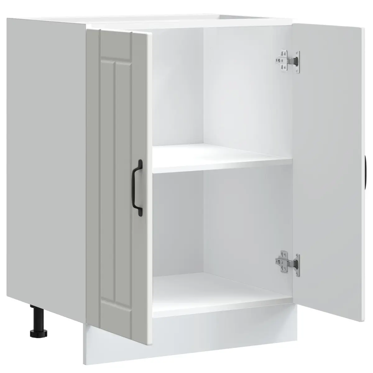 High Gloss White Engineered Wood Sink Base Cabinet