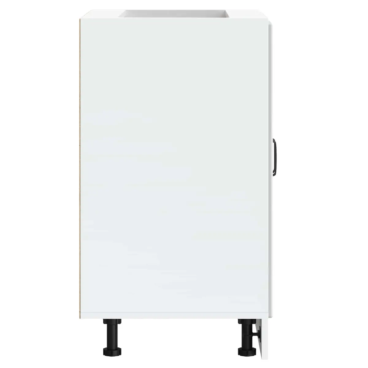 High Gloss White Engineered Wood Sink Base Cabinet