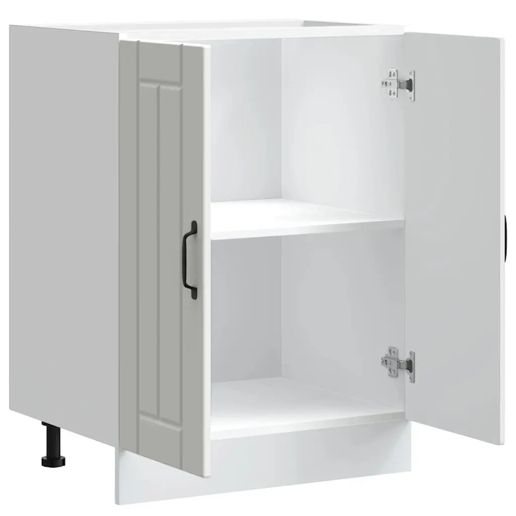 High Gloss White Engineered Wood Sink Base Cabinet