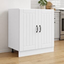 Engineered Wood White Kitchen Sink Base Cabinet