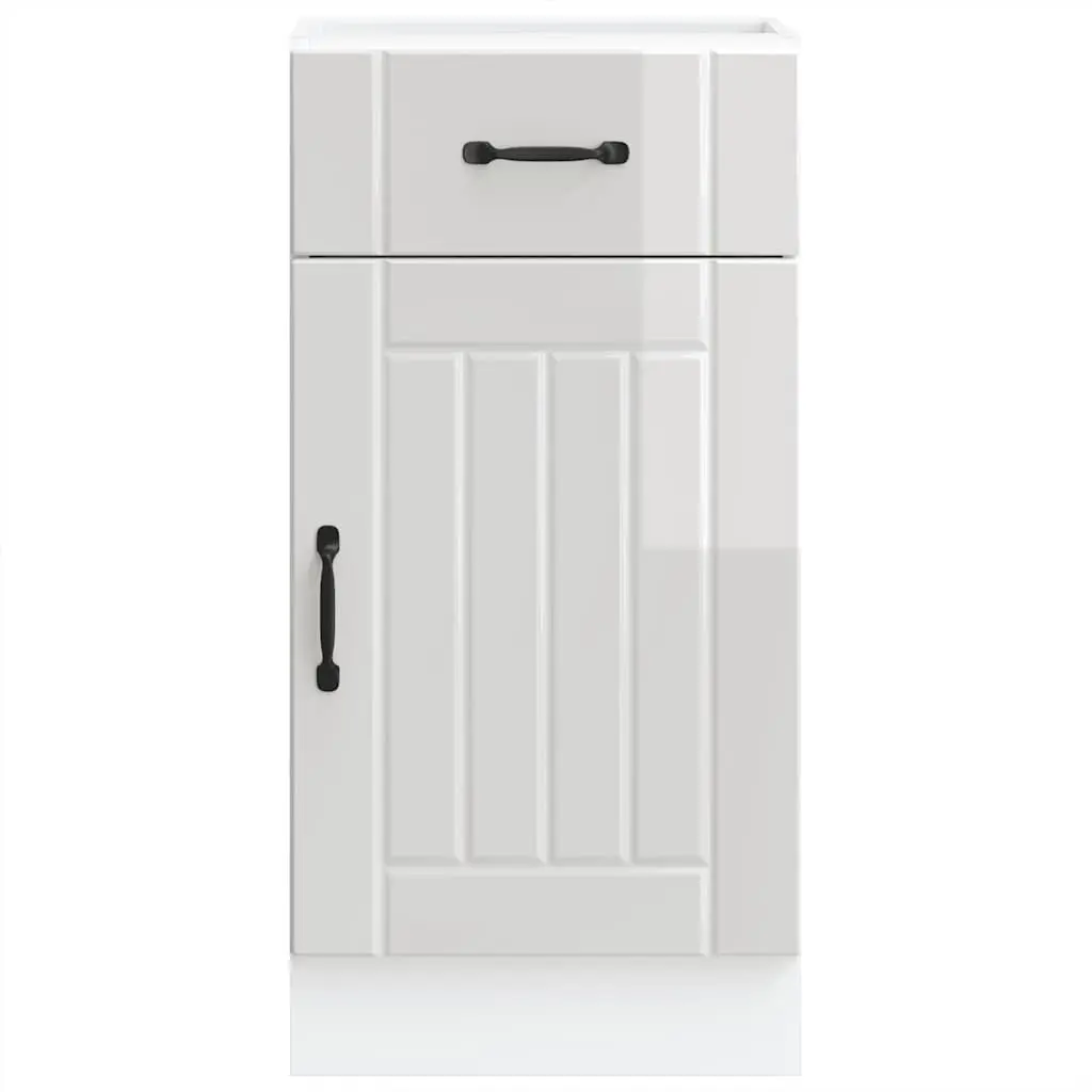 High Gloss White Kitchen Base Cabinet for Storage