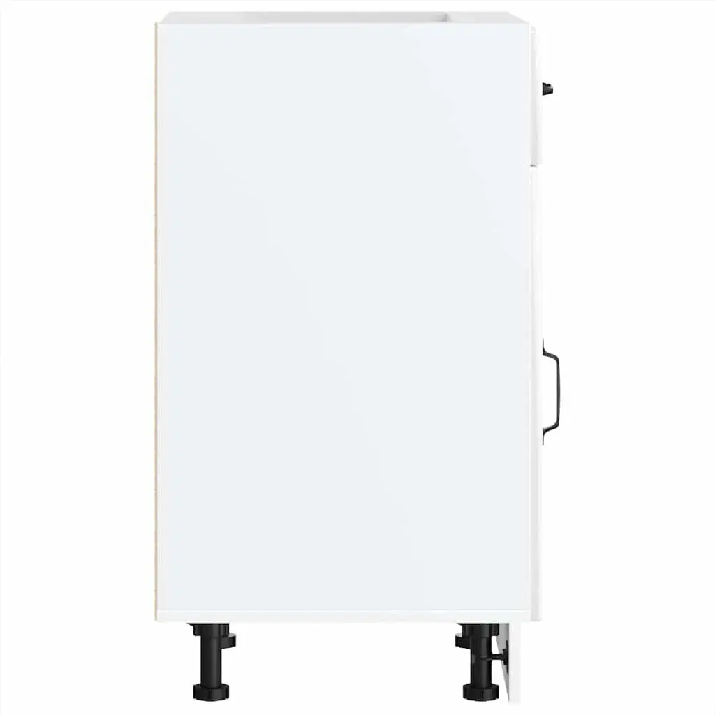 High Gloss White Kitchen Base Cabinet for Storage