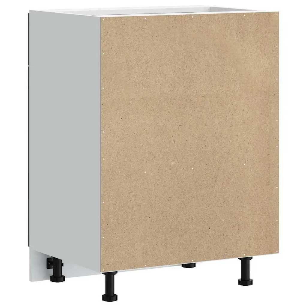 Black Engineered Wood Kitchen Base Cabinet