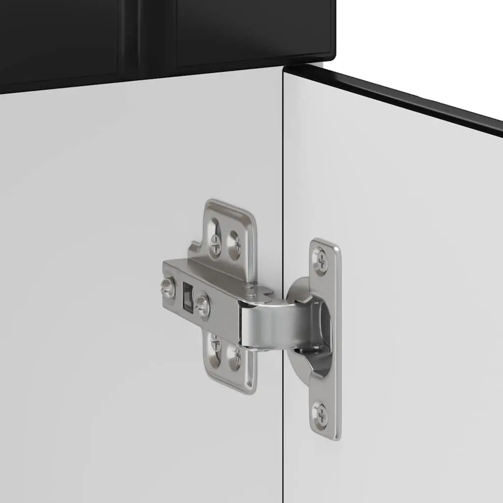 Black Engineered Wood Kitchen Base Cabinet