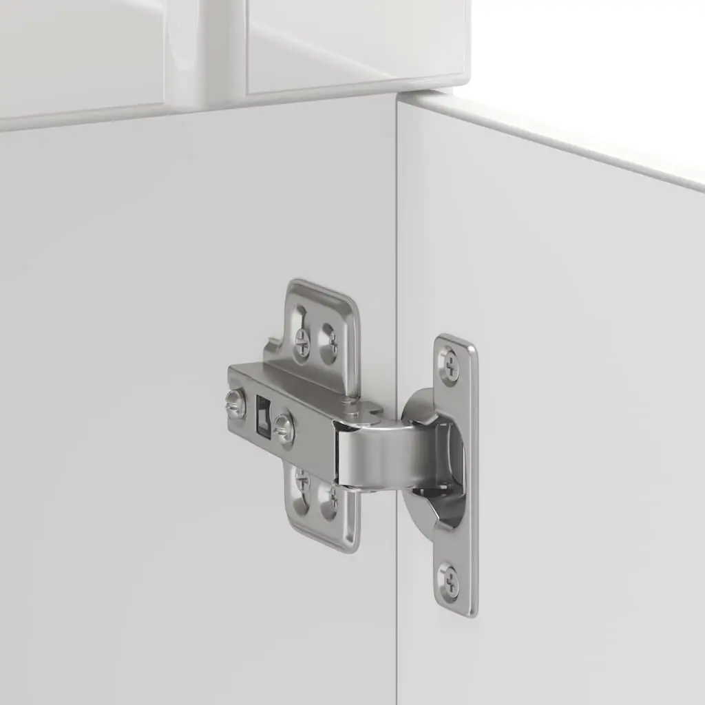 High Gloss White Engineered Wood Kitchen Sink Base Cabinet