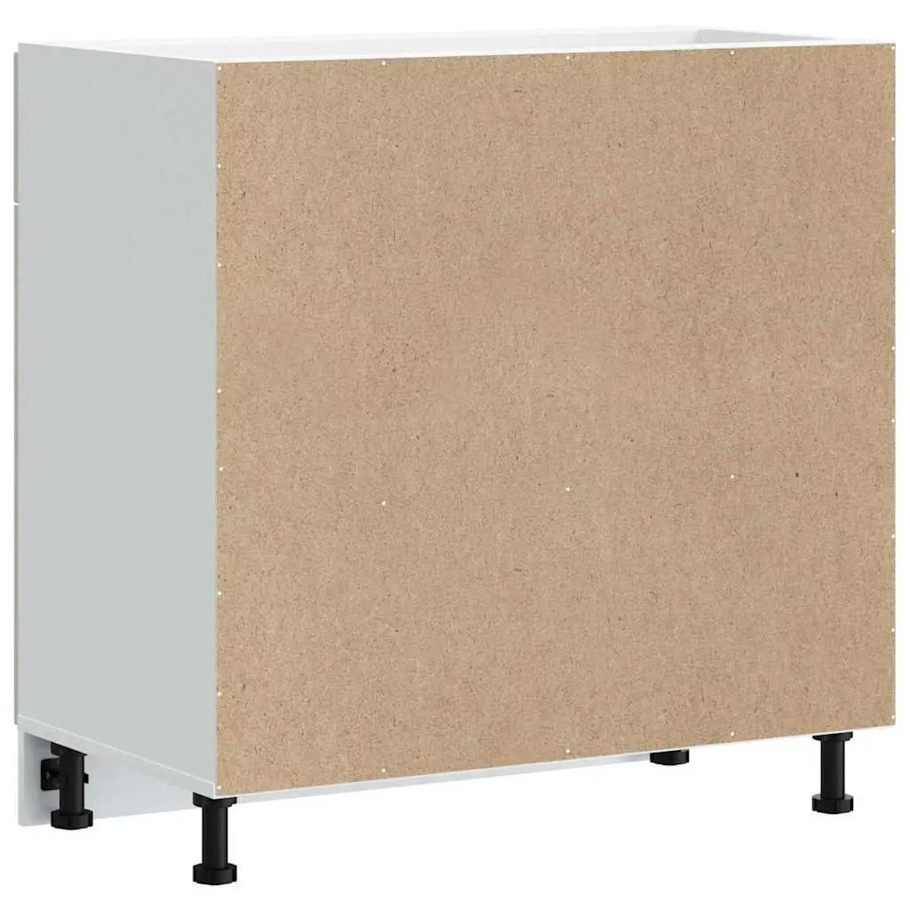 White Kitchen Base Cabinet with Storage Solutions