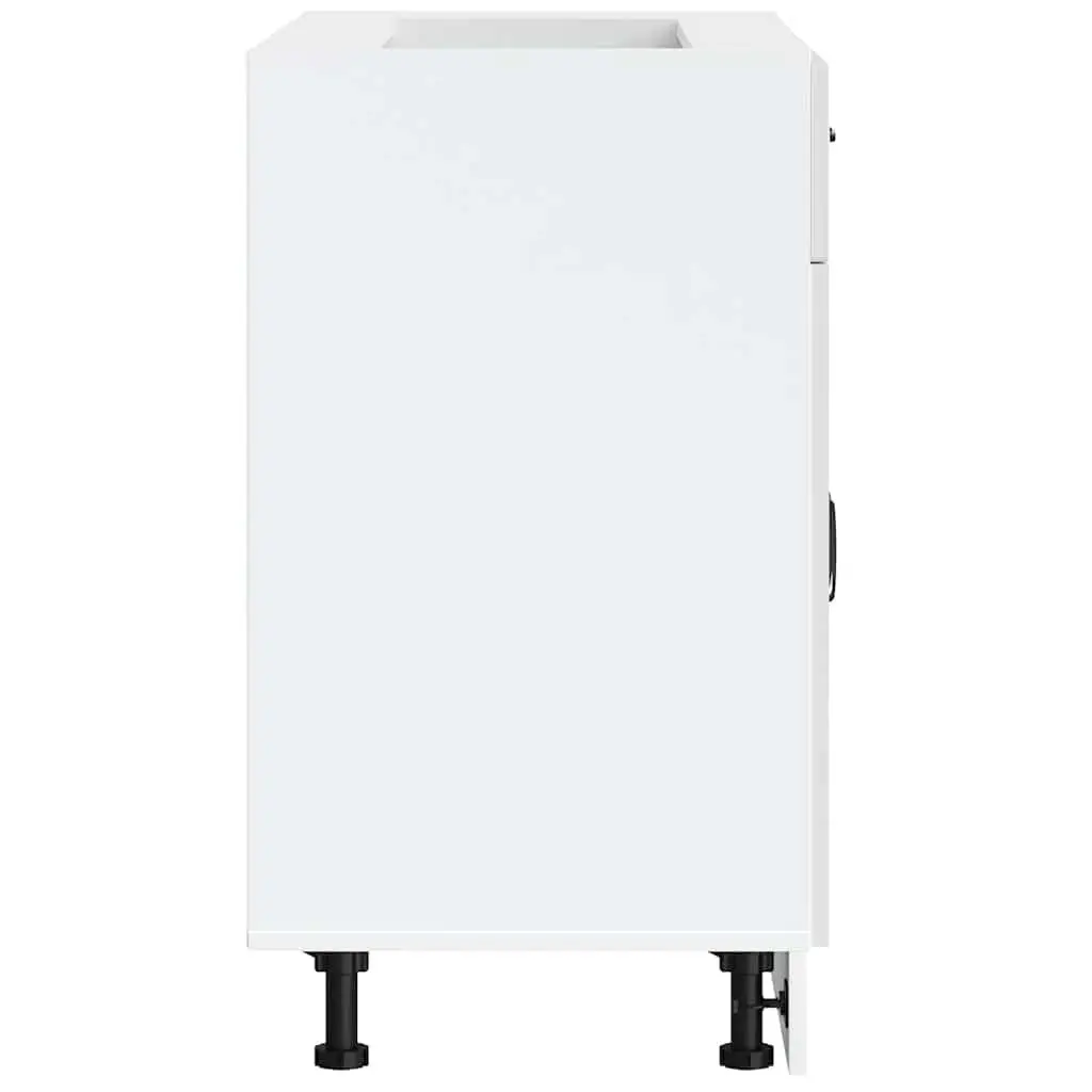 White Kitchen Base Cabinet with Storage Solutions