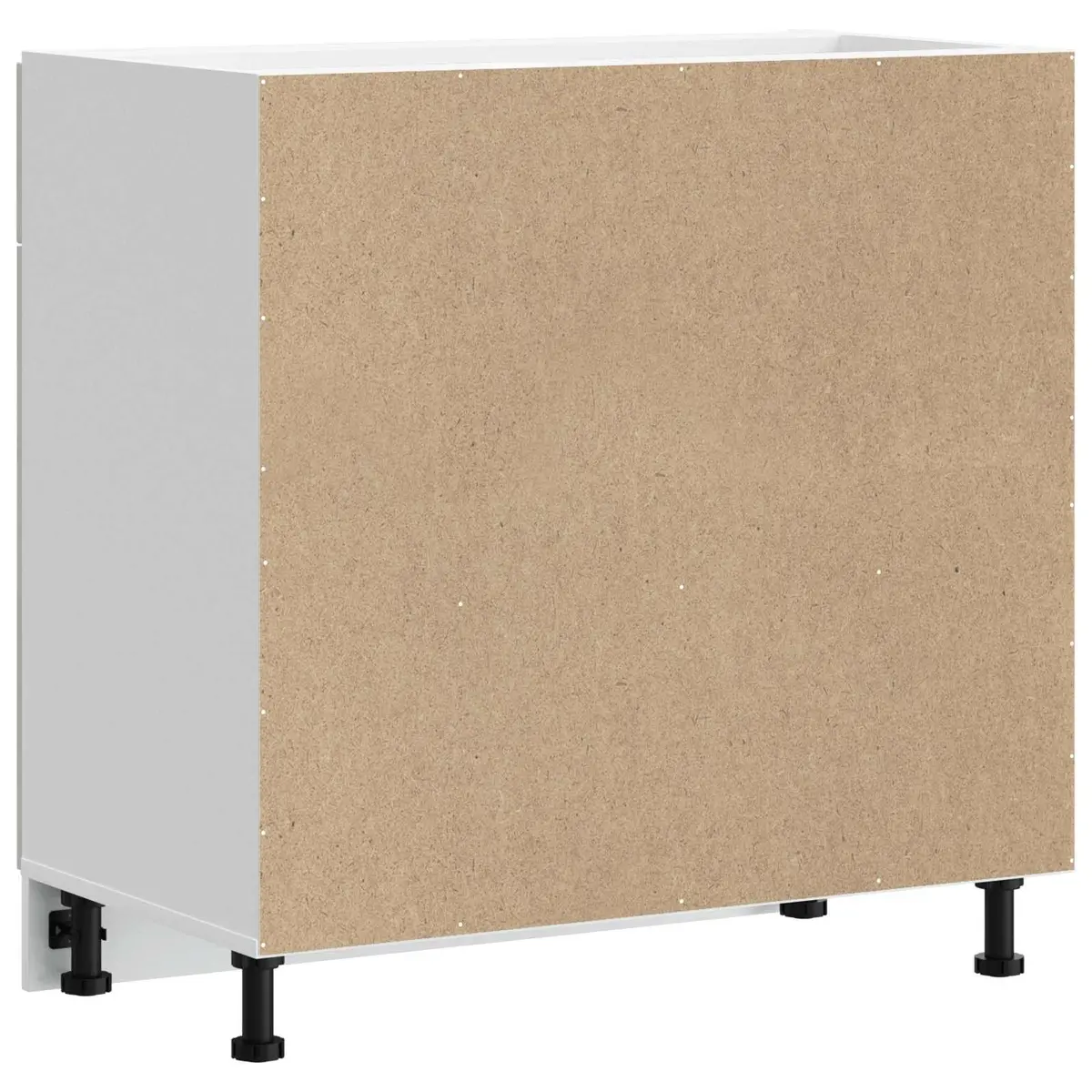 White Kitchen Base Cabinet with Storage Solutions