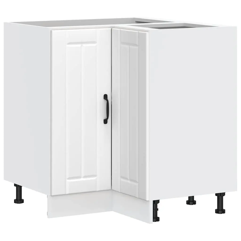 White Engineered Wood Kitchen Corner Base Cabinet