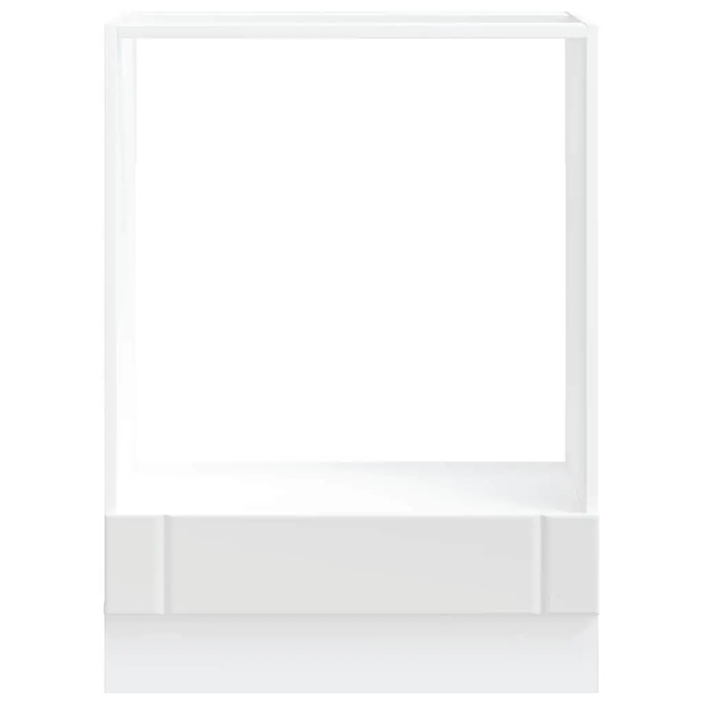 White Engineered Wood Oven Cabinet for Storage