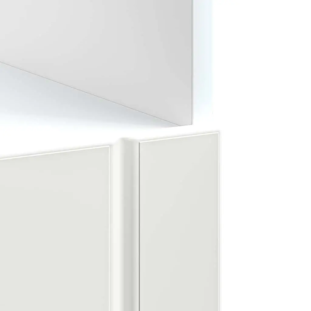 White Engineered Wood Oven Cabinet for Storage