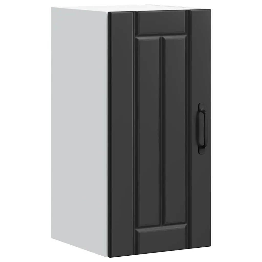 Black Engineered Wood Kitchen Wall Cabinet