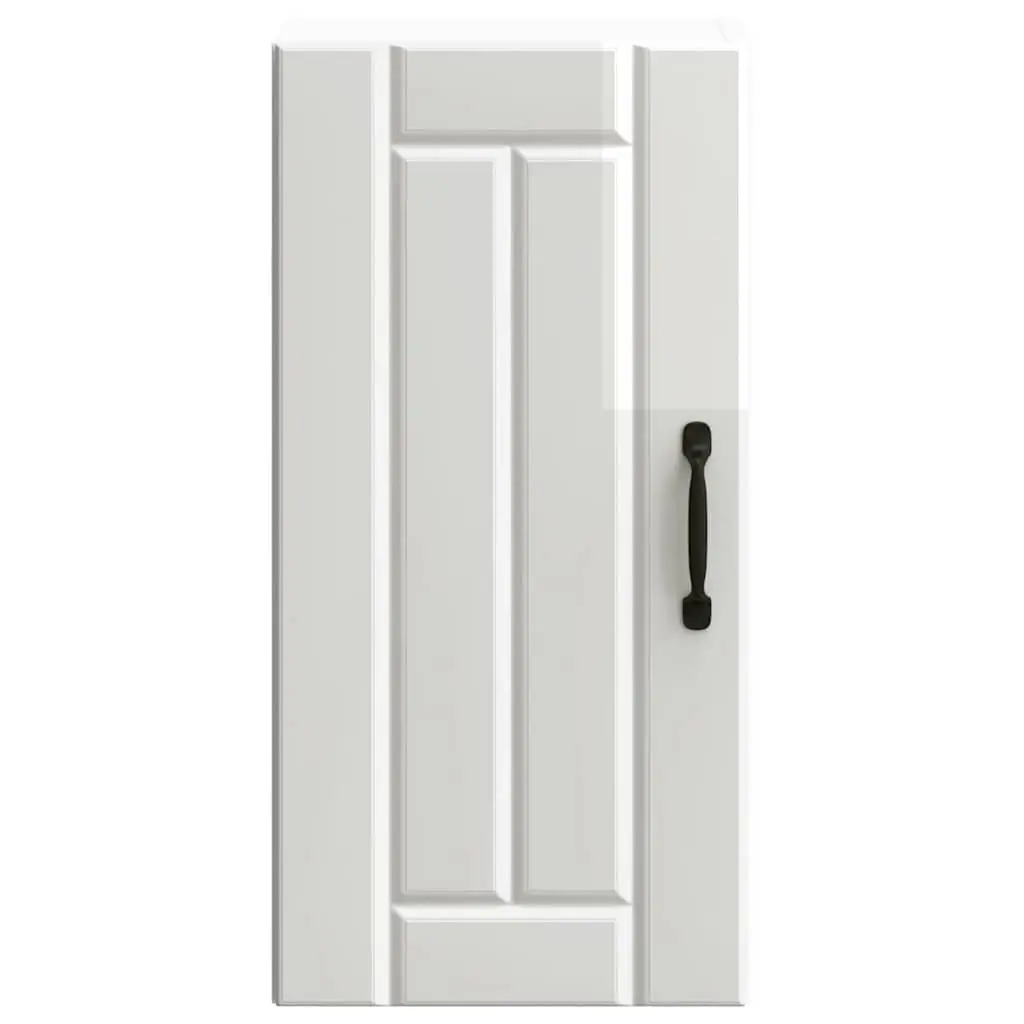 High Gloss White Engineered Wood Wall Cabinet