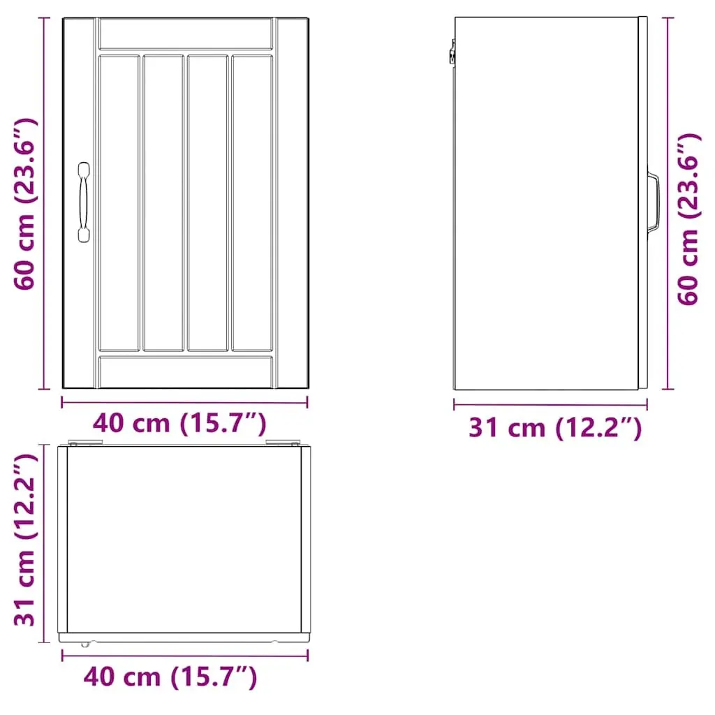 White Engineered Wood Kitchen Wall Cabinet
