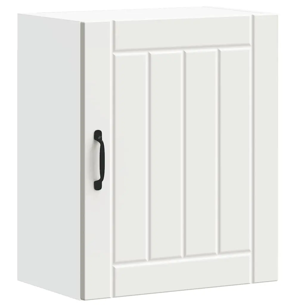 Kitchen Wall Cabinets Engineered Wood 2 pcs White Storage Cupboards