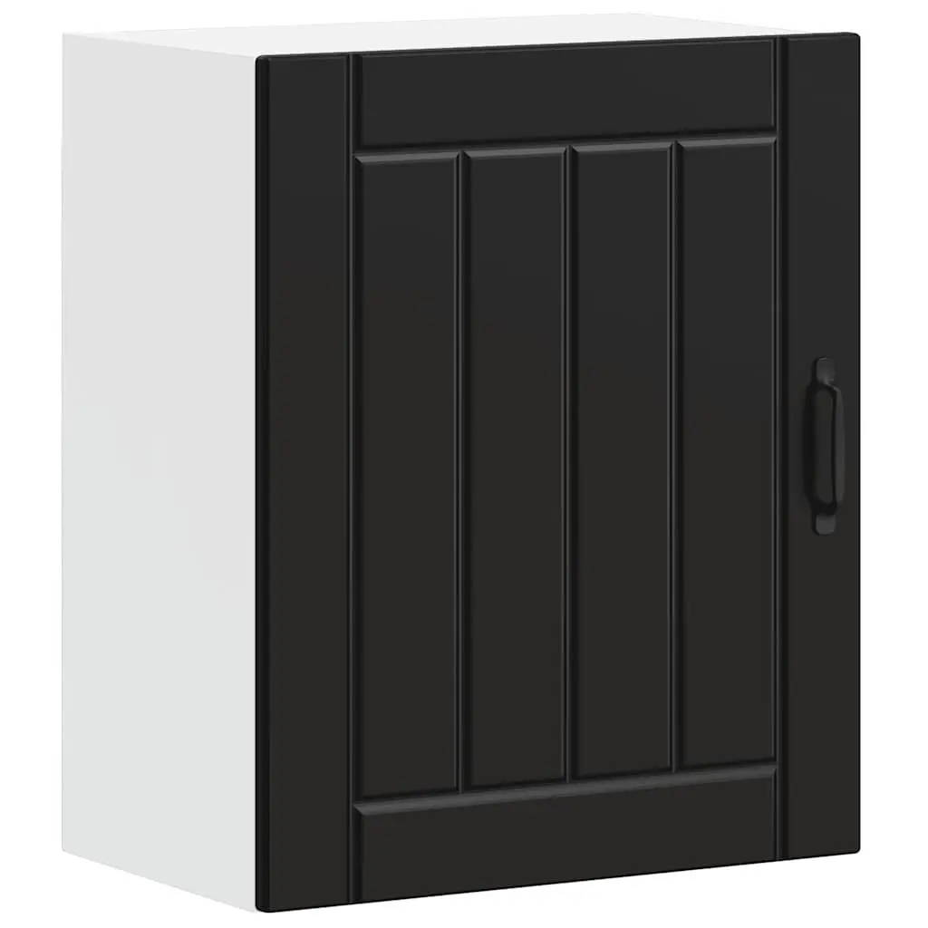 Black Engineered Wood Kitchen Wall Cabinet