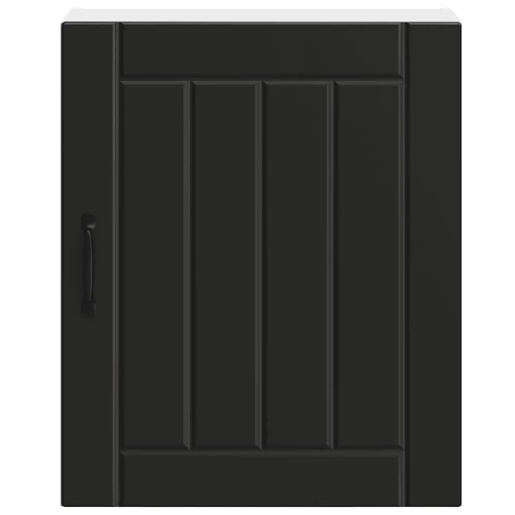 Black Engineered Wood Kitchen Wall Cabinet