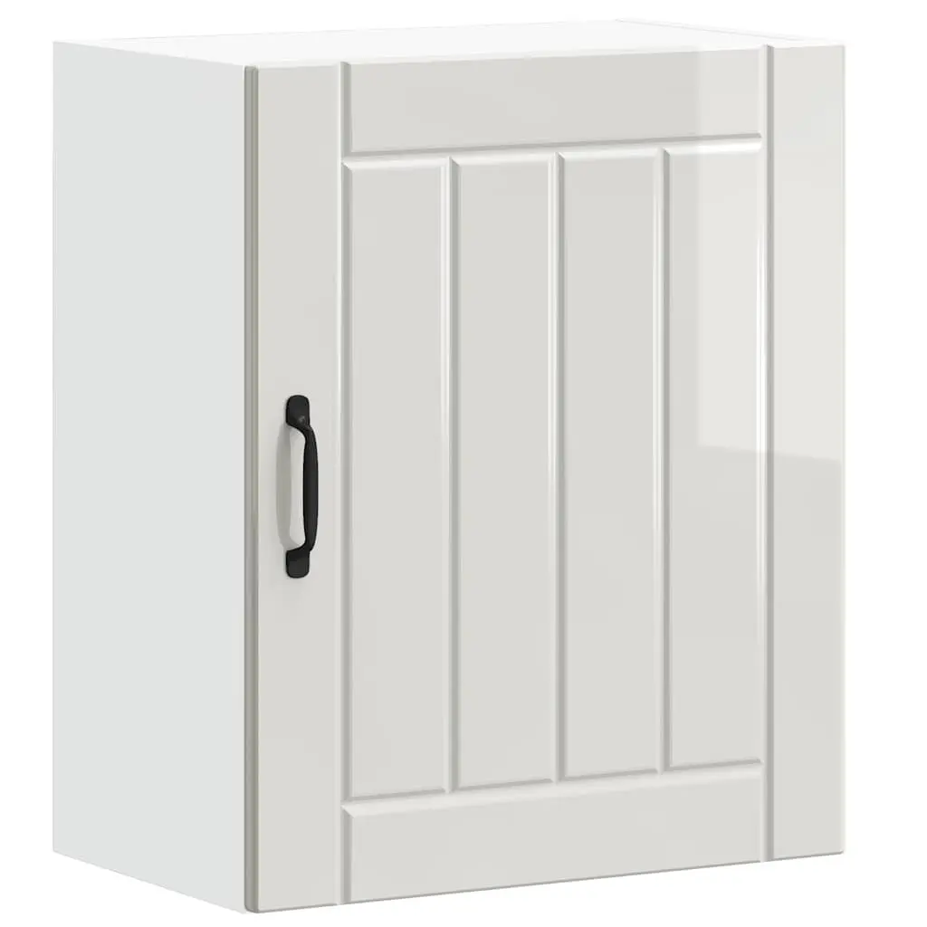 High Gloss White Engineered Wood Kitchen Wall Cabinet