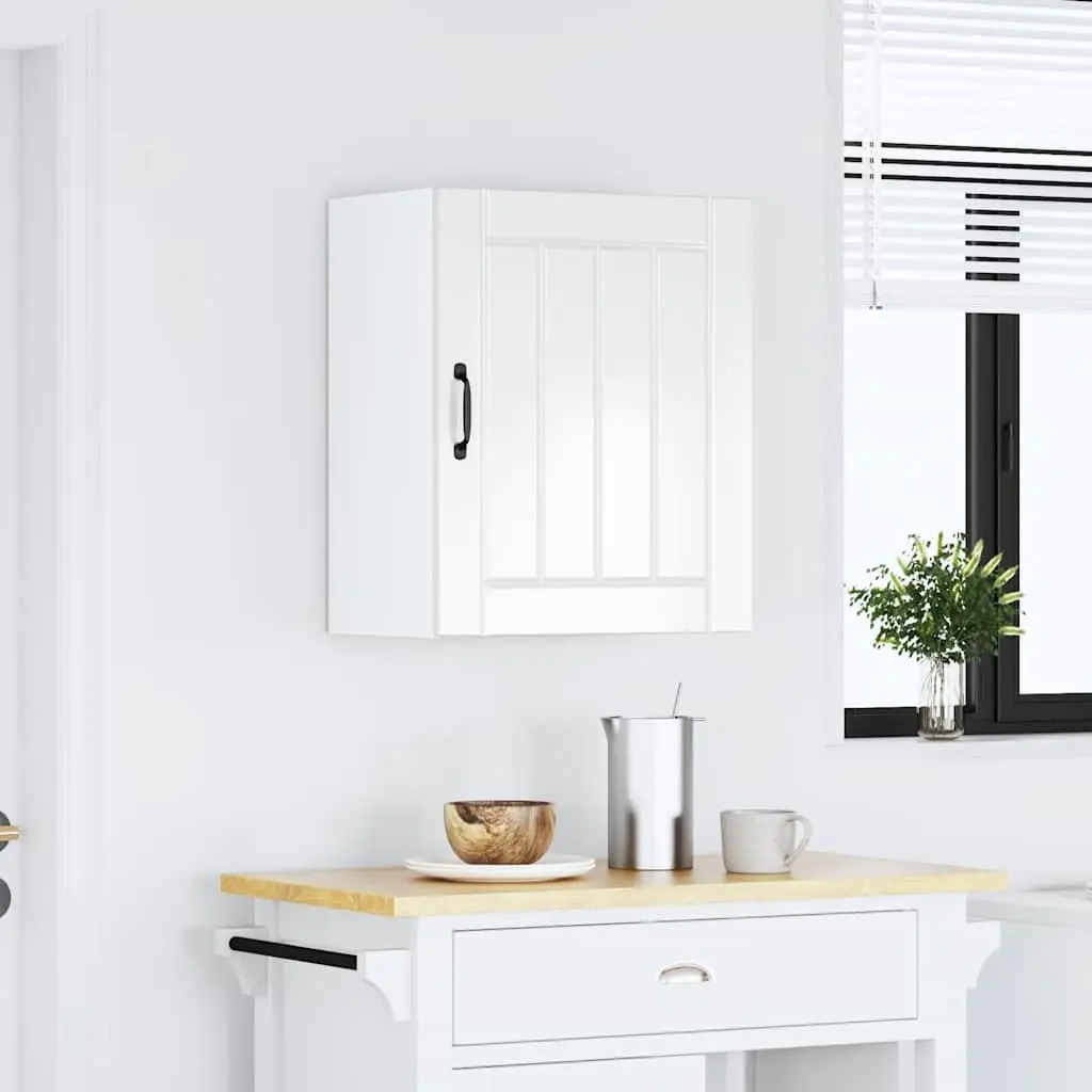 High Gloss White Engineered Wood Kitchen Wall Cabinet