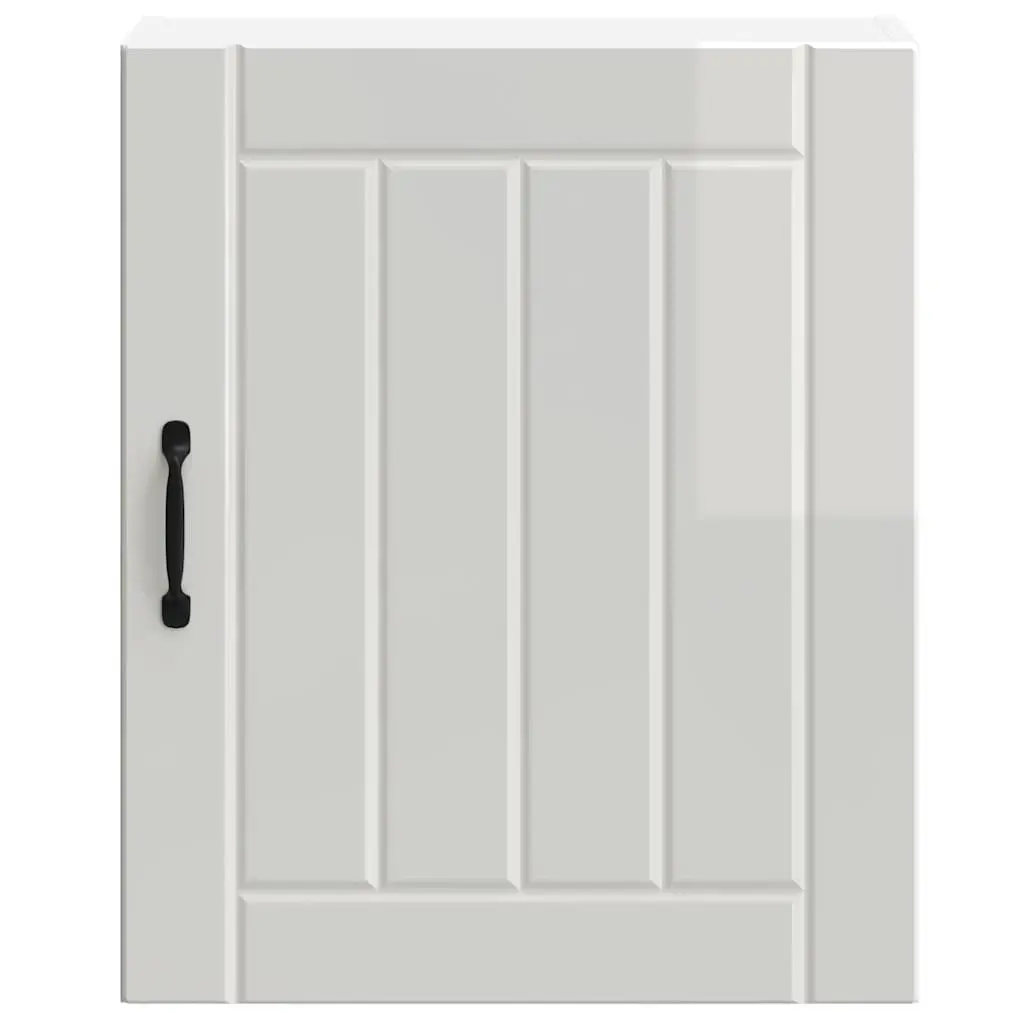 High Gloss White Engineered Wood Kitchen Wall Cabinet