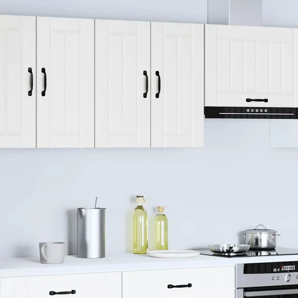 White Engineered Wood Wall-Mounted Kitchen Cabinet