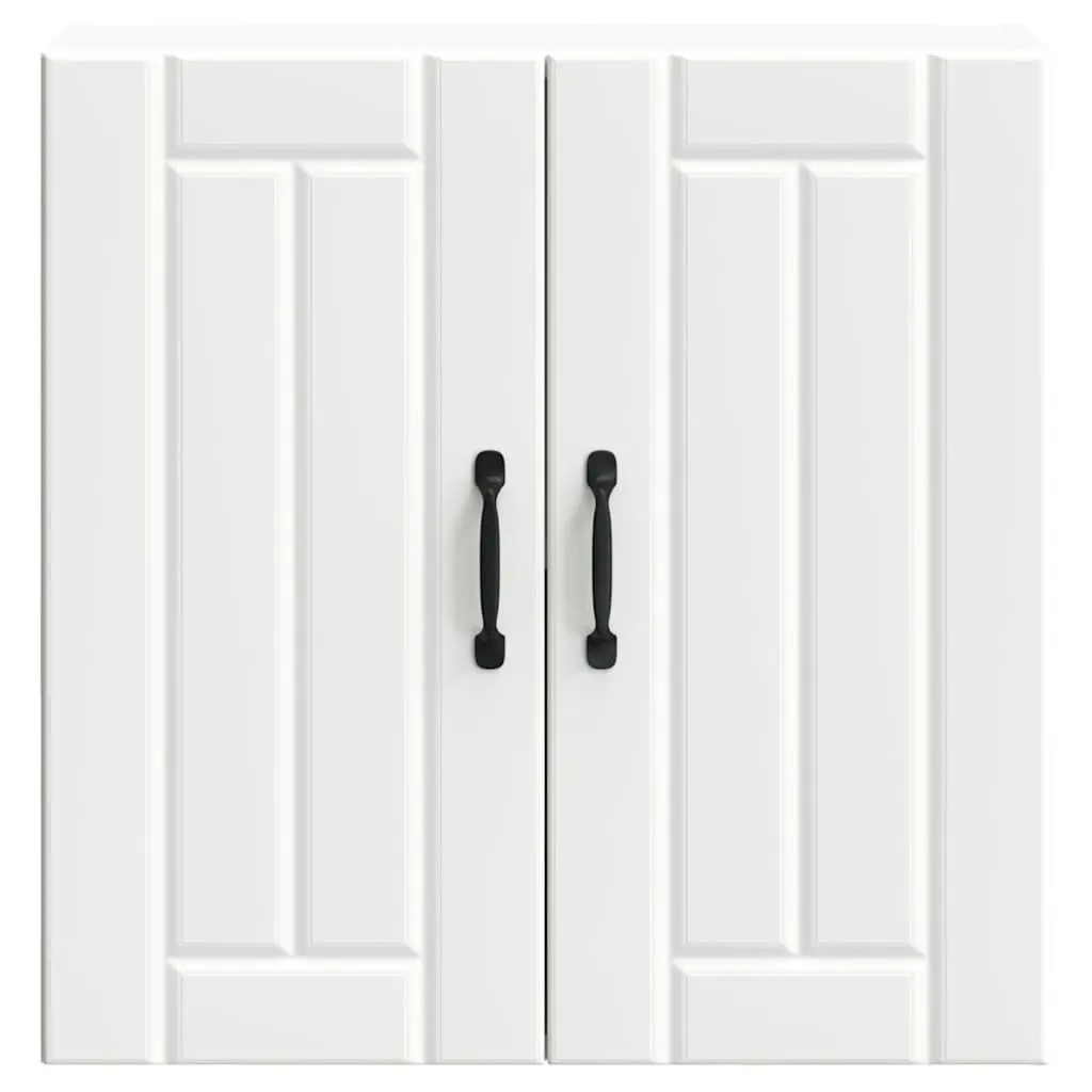 White Engineered Wood Wall-Mounted Kitchen Cabinet