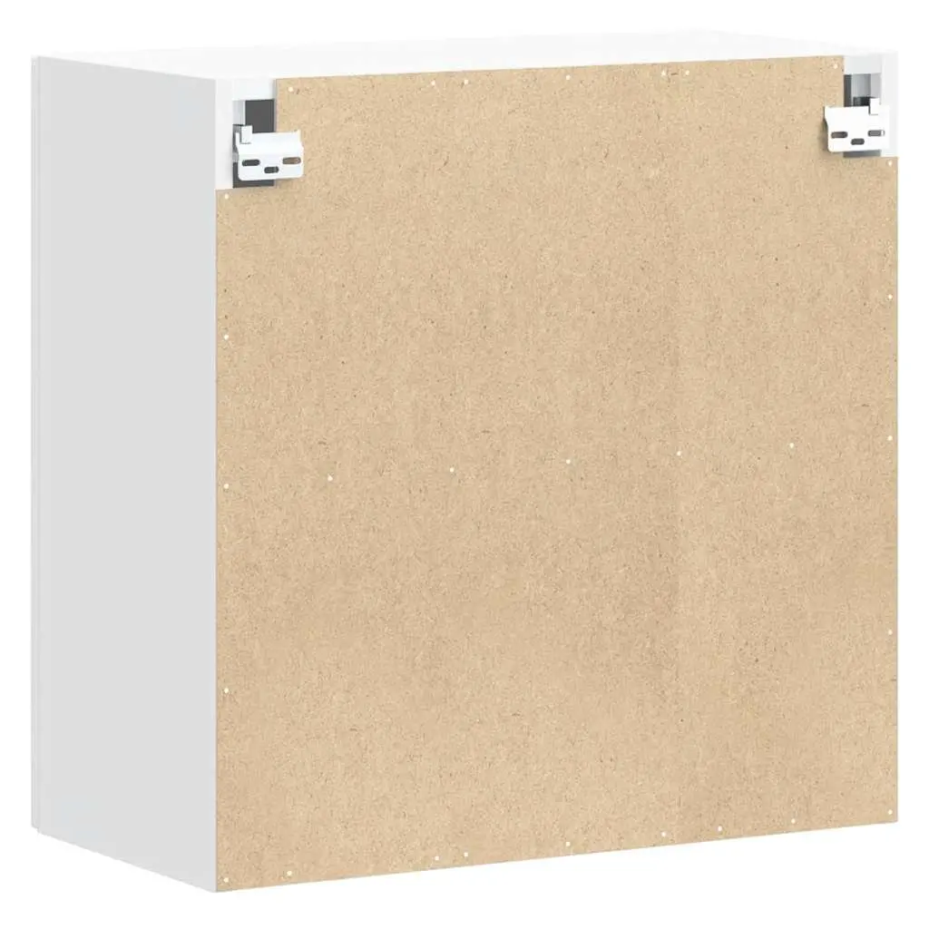 White Engineered Wood Wall-Mounted Kitchen Cabinet