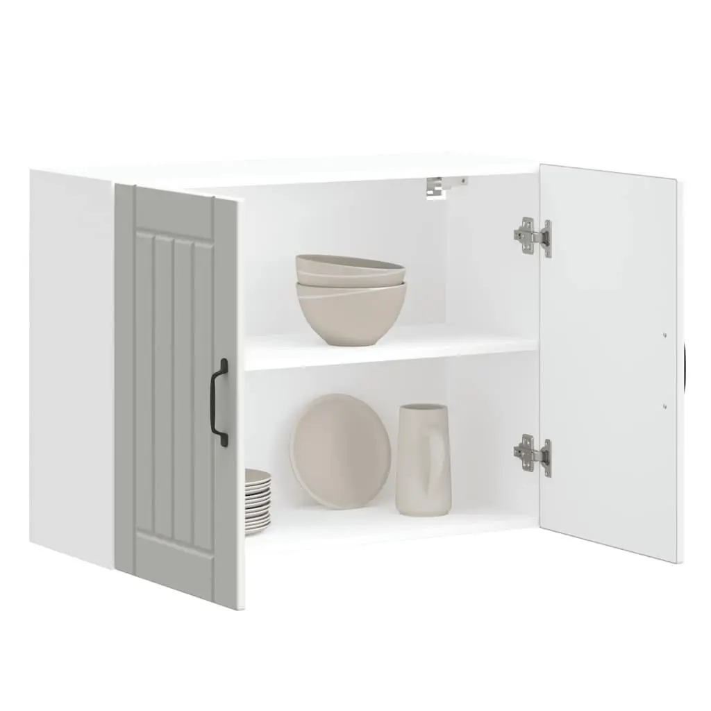 White Engineered Wood Kitchen Wall Cabinet
