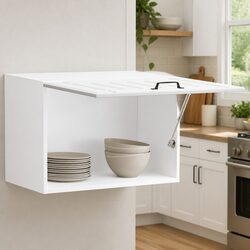 Stylish White Engineered Wood Kitchen Wall Cabinet