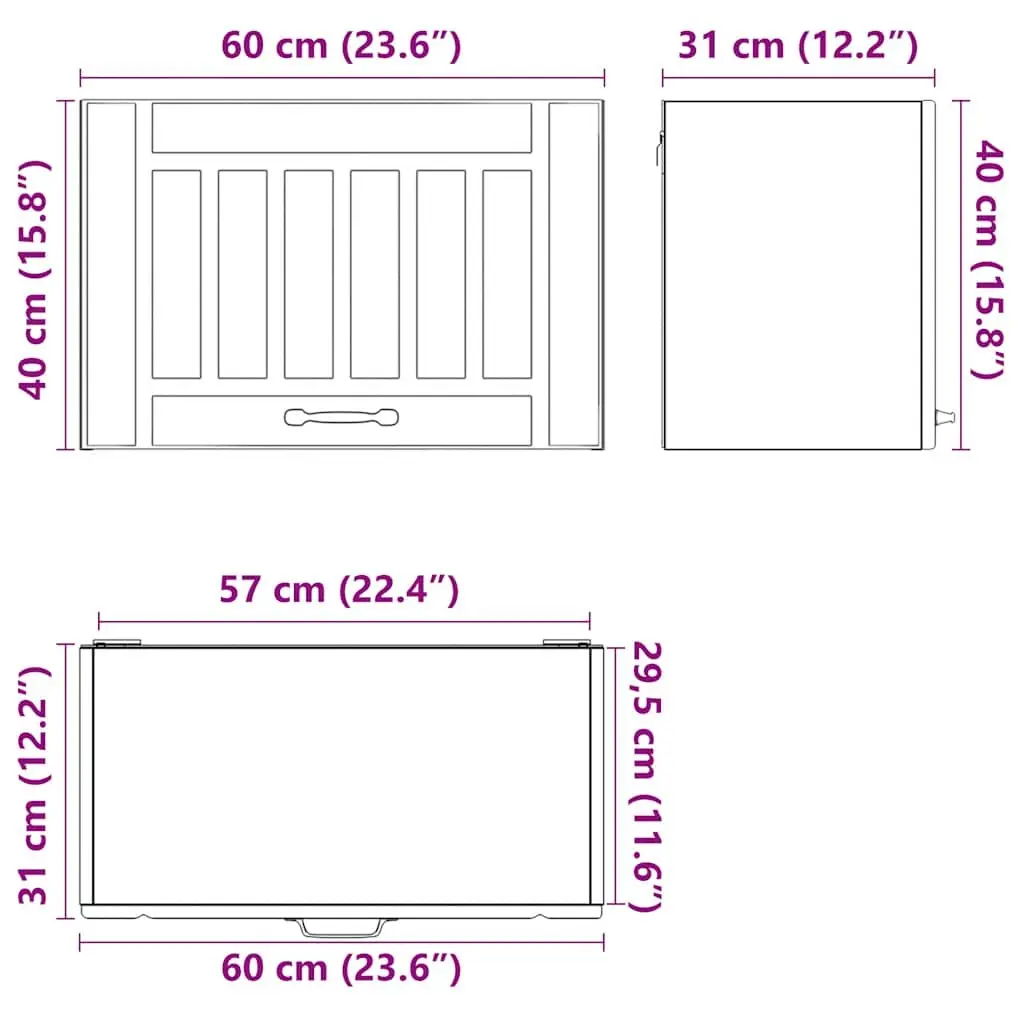 White Engineered Wood Kitchen Wall Cabinet