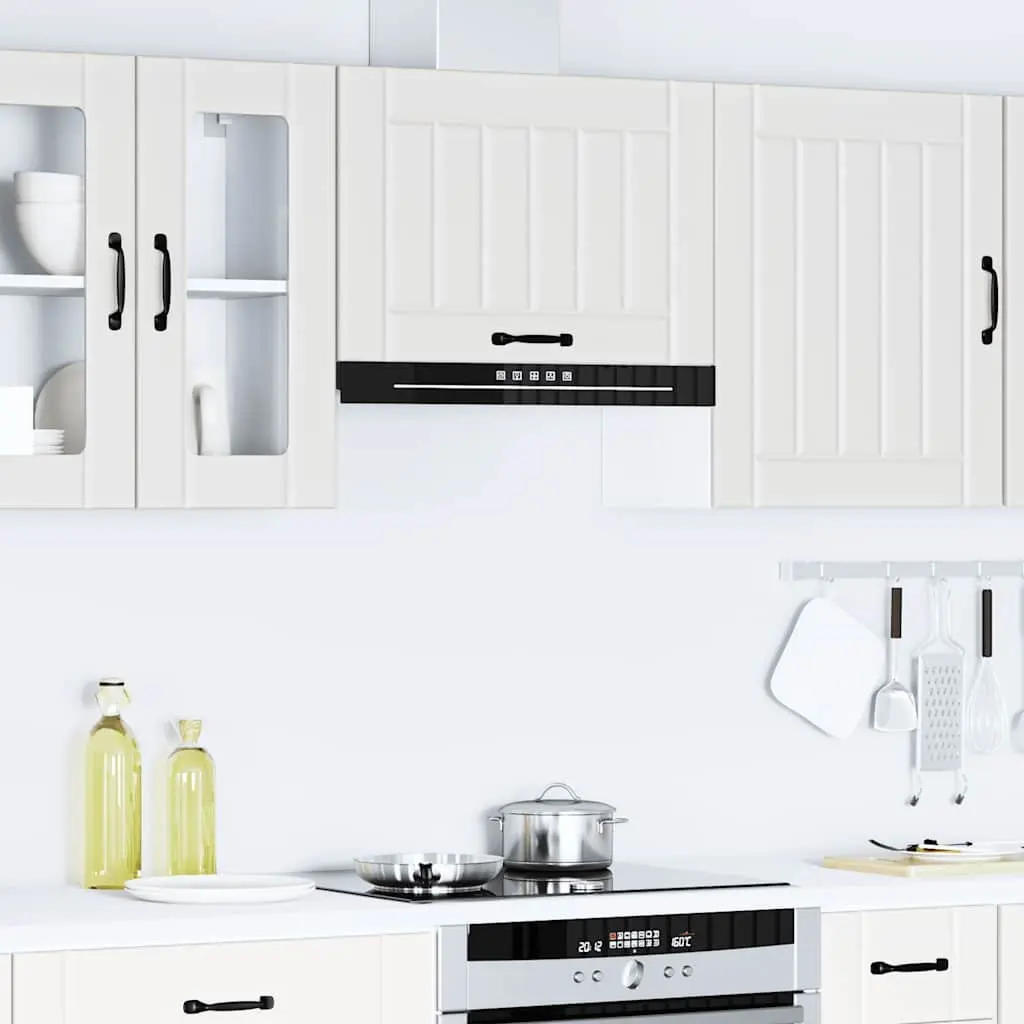 White Engineered Wood Kitchen Wall Cabinet