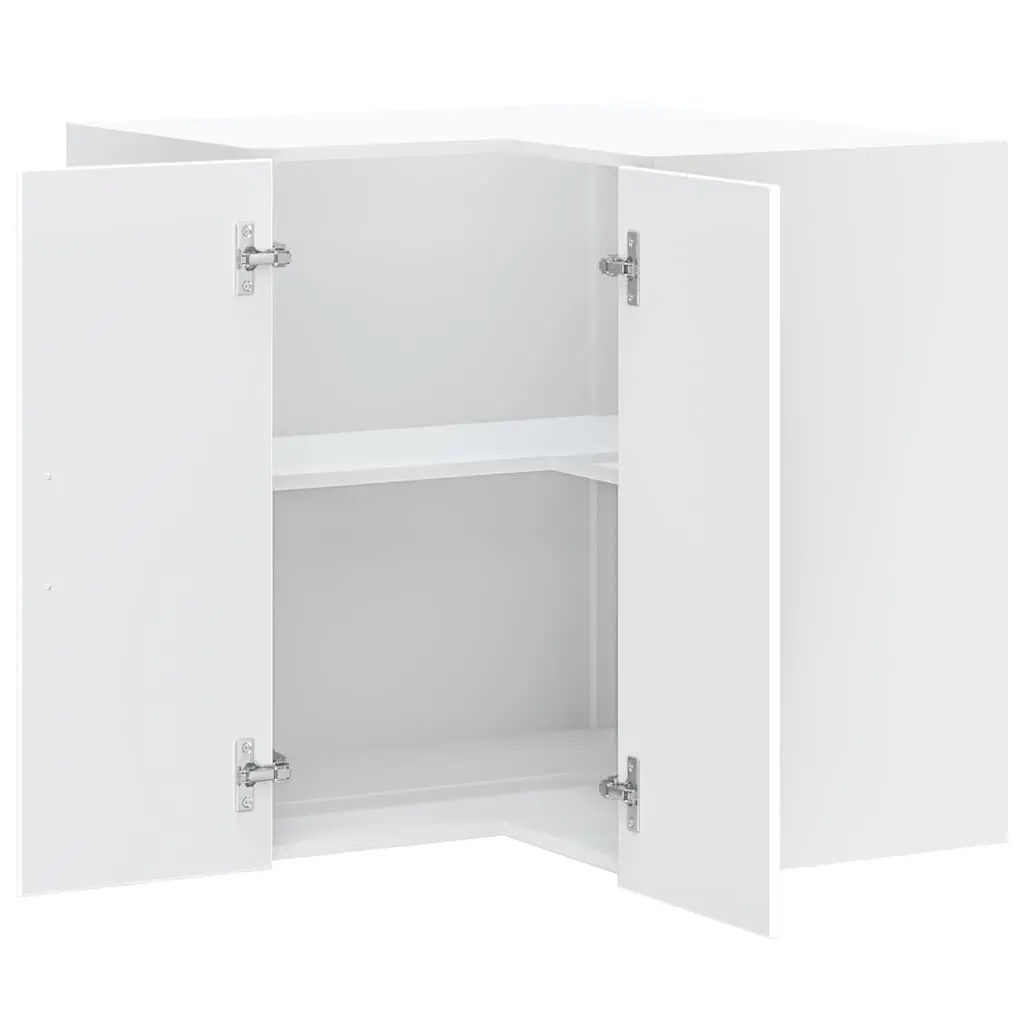 Engineered Wood Kitchen Corner Cabinet in White
