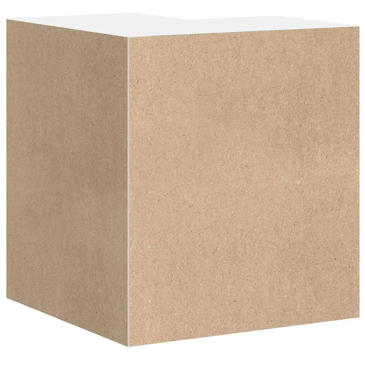 High Gloss White Engineered Wood Wall Corner Cabinet