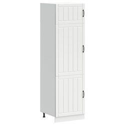 Durable White Kitchen Storage Cabinet with Adjustable Feet