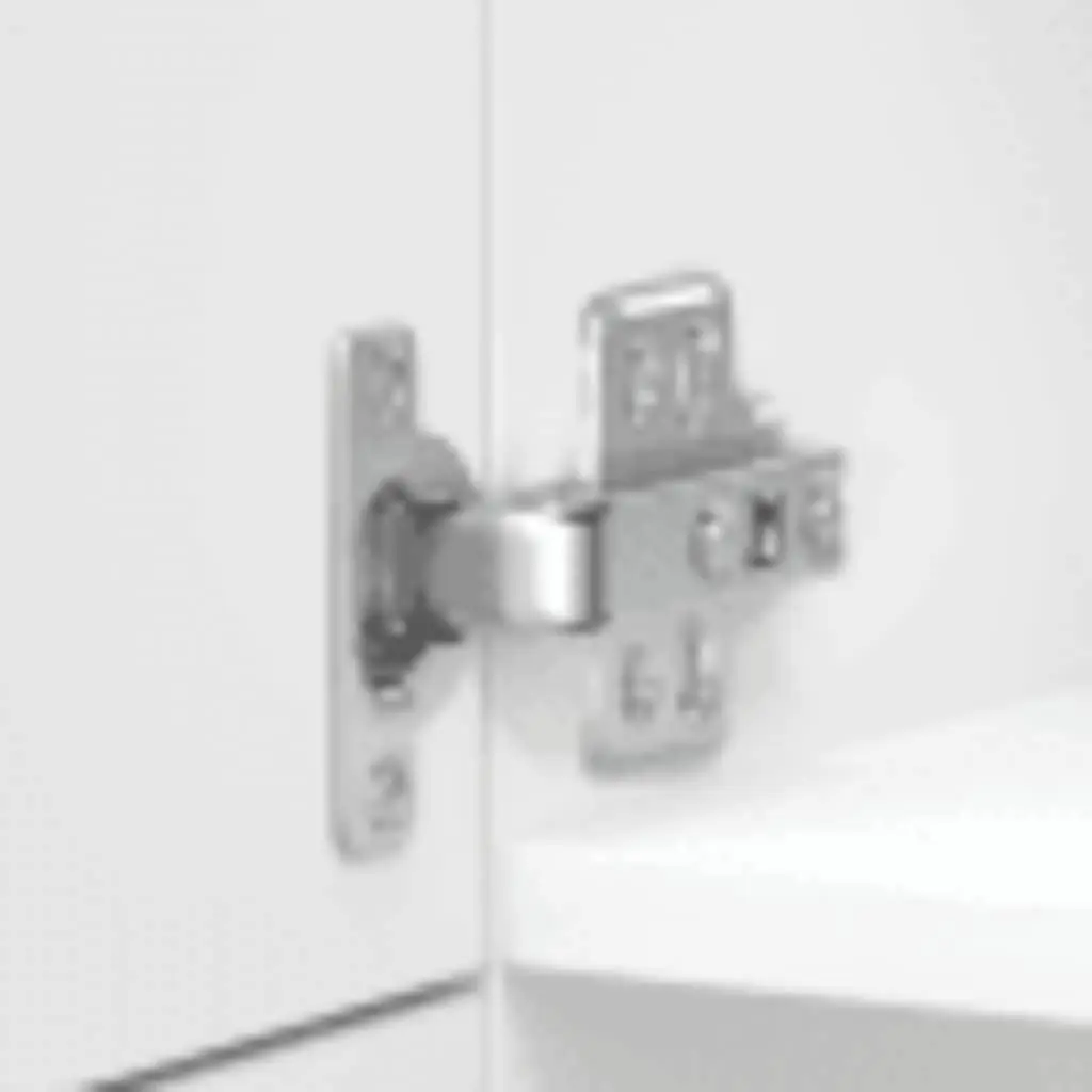 High Gloss White Kitchen Storage Cabinet with Engineered Wood