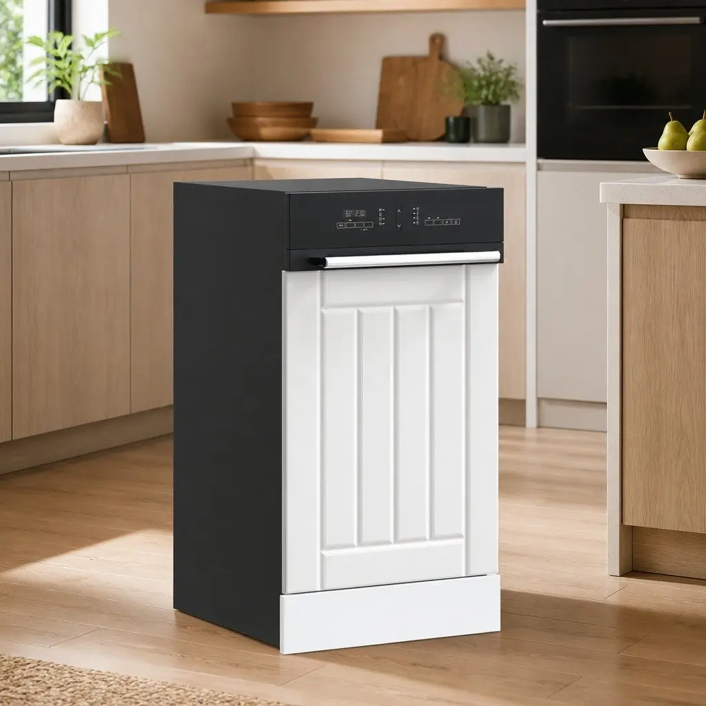 Engineered Wood Dishwasher Panel in White for Kitchen Protection