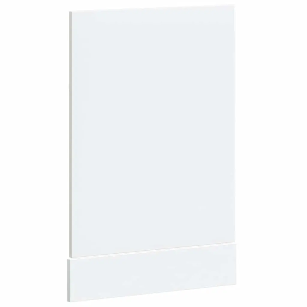 High Gloss White Engineered Wood Dishwasher Front Panel
