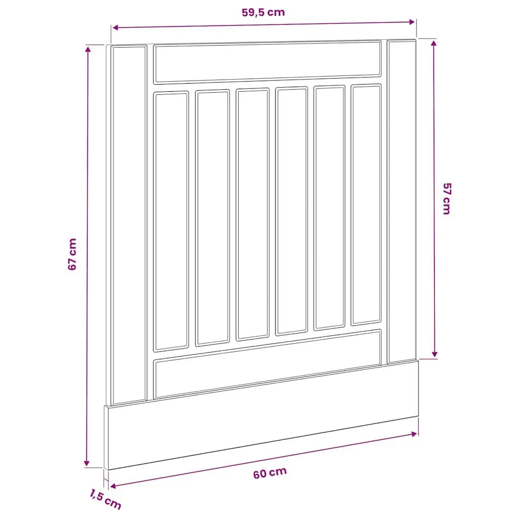 Engineered Wood Dishwasher Panel for Kitchen Protection