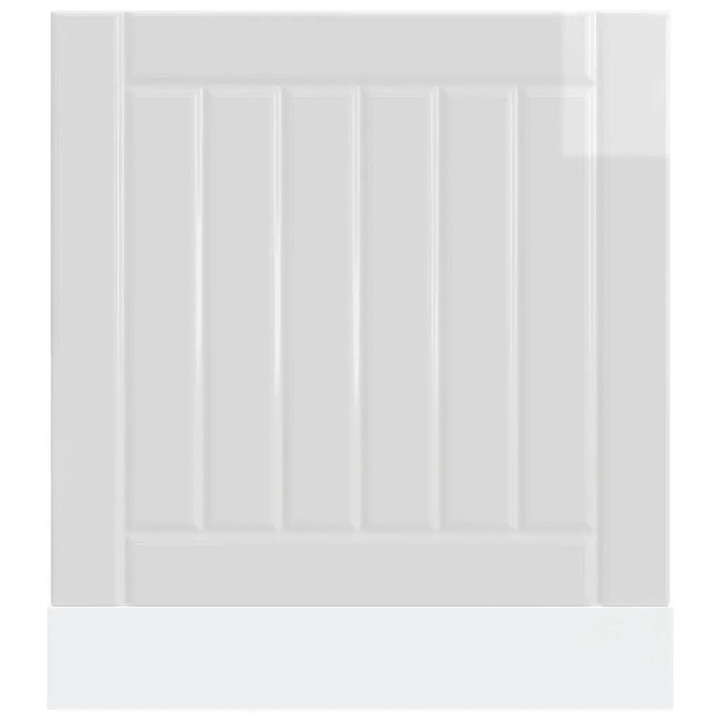High Gloss White Dishwasher Panel for Kitchen Cabinets