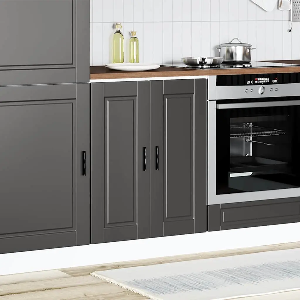 Black Engineered Wood Kitchen Base Cabinet