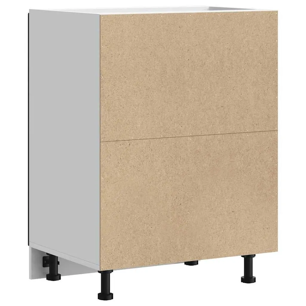 Black Engineered Wood Kitchen Base Cabinet