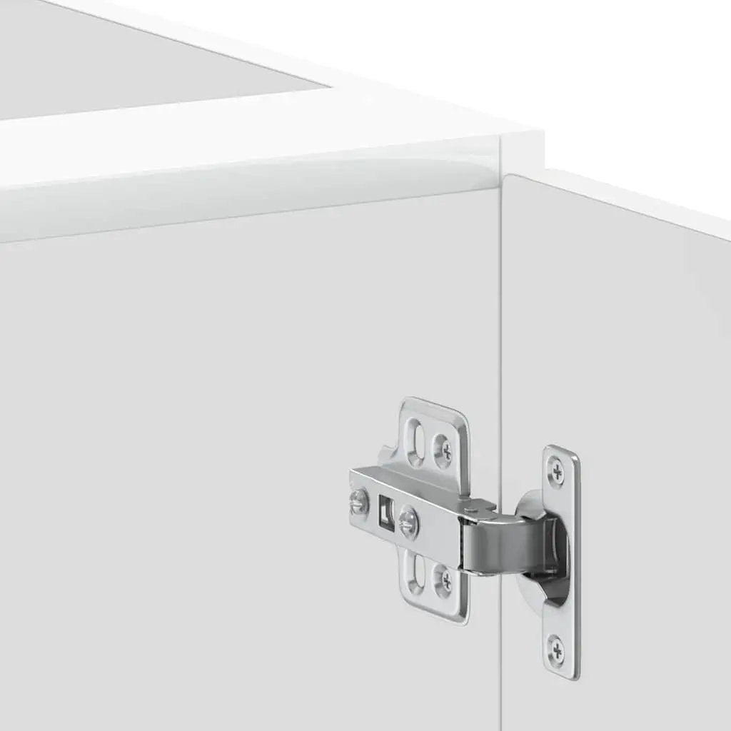 White Engineered Wood Kitchen Base Cabinet