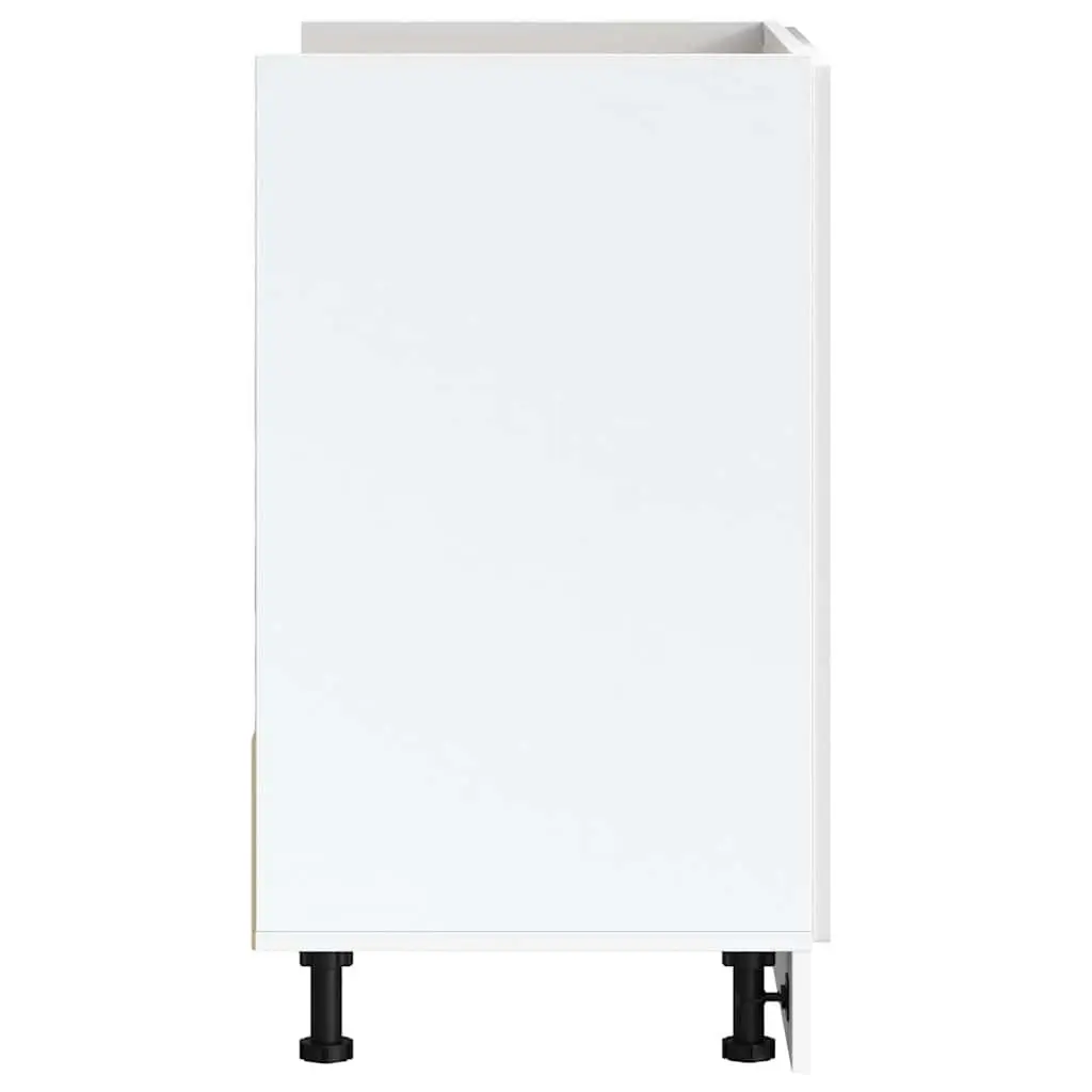 Sink Base Cabinet Engineered Wood 80x46x81.5cm White High Gloss