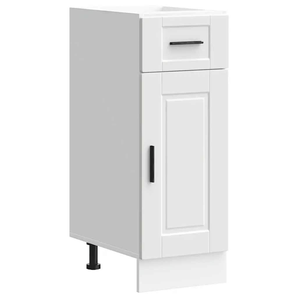 White Engineered Wood Kitchen Base Cabinet with Storage