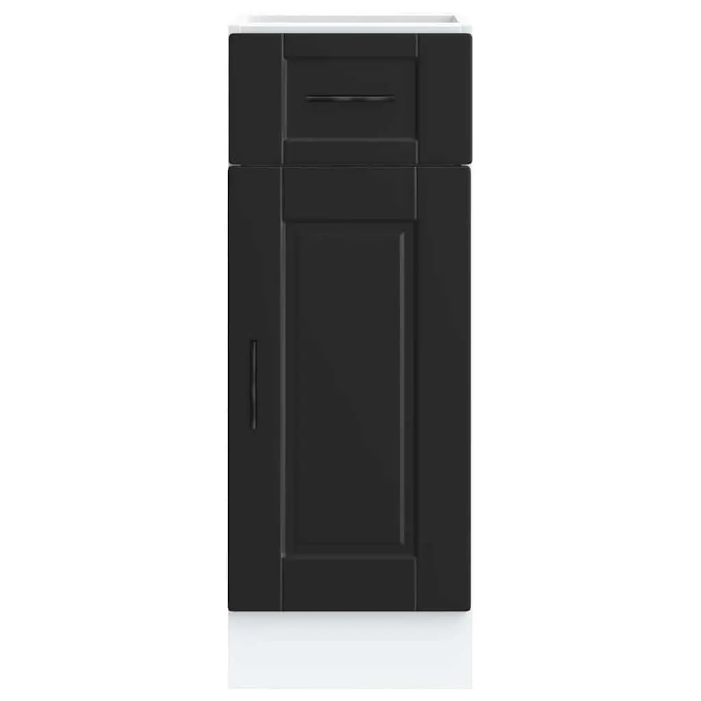 Black Engineered Wood Kitchen Base Cabinet