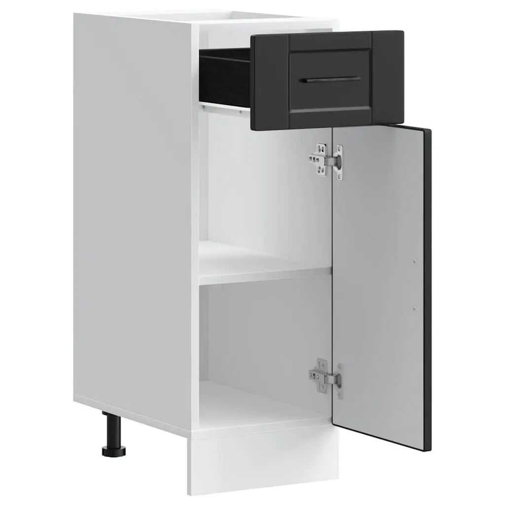 Black Engineered Wood Kitchen Base Cabinet